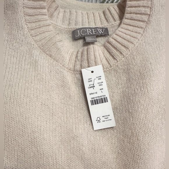 New! JCrew Oversized sweater-tee in Lambs wool, LG - Picture 5 of 6